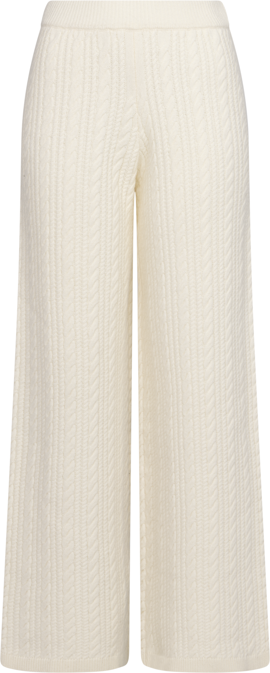 Cathy Cashmere Cable Knit Pant - Cream