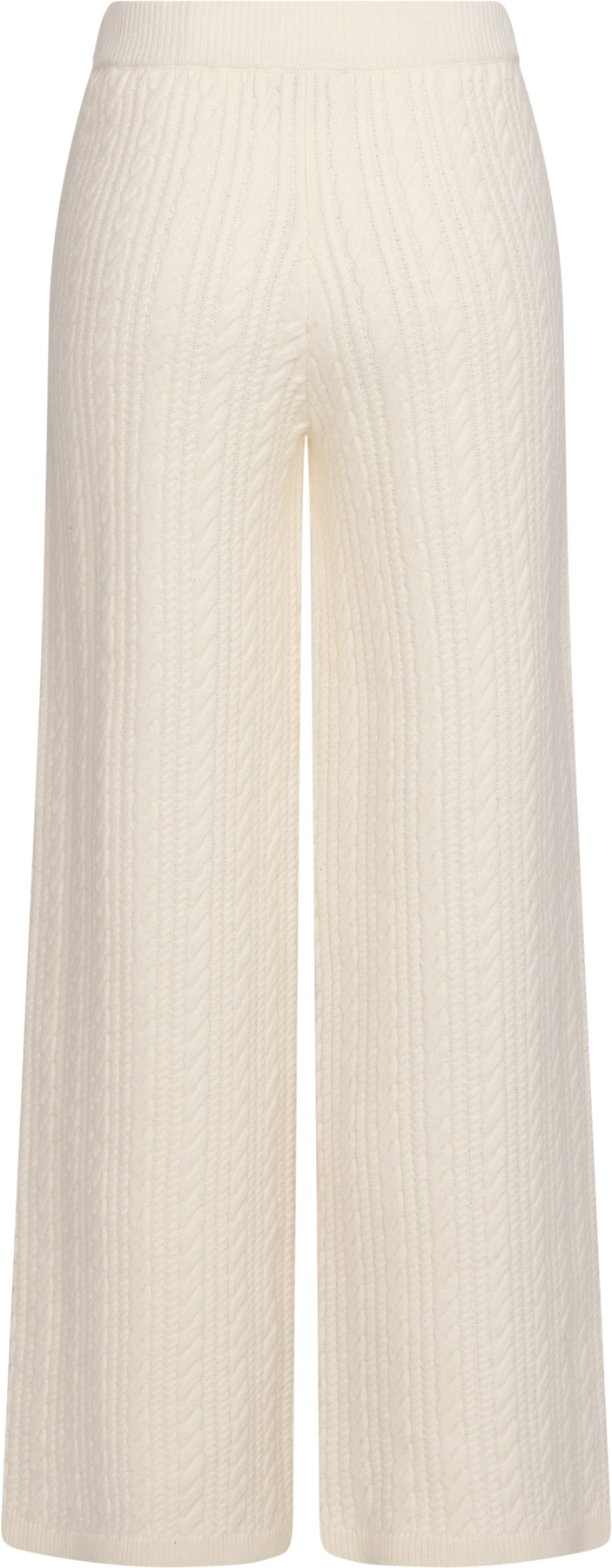 Cathy Cashmere Cable Knit Pant - Cream
