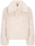 Alaska Faux Fur Jacket - Beige