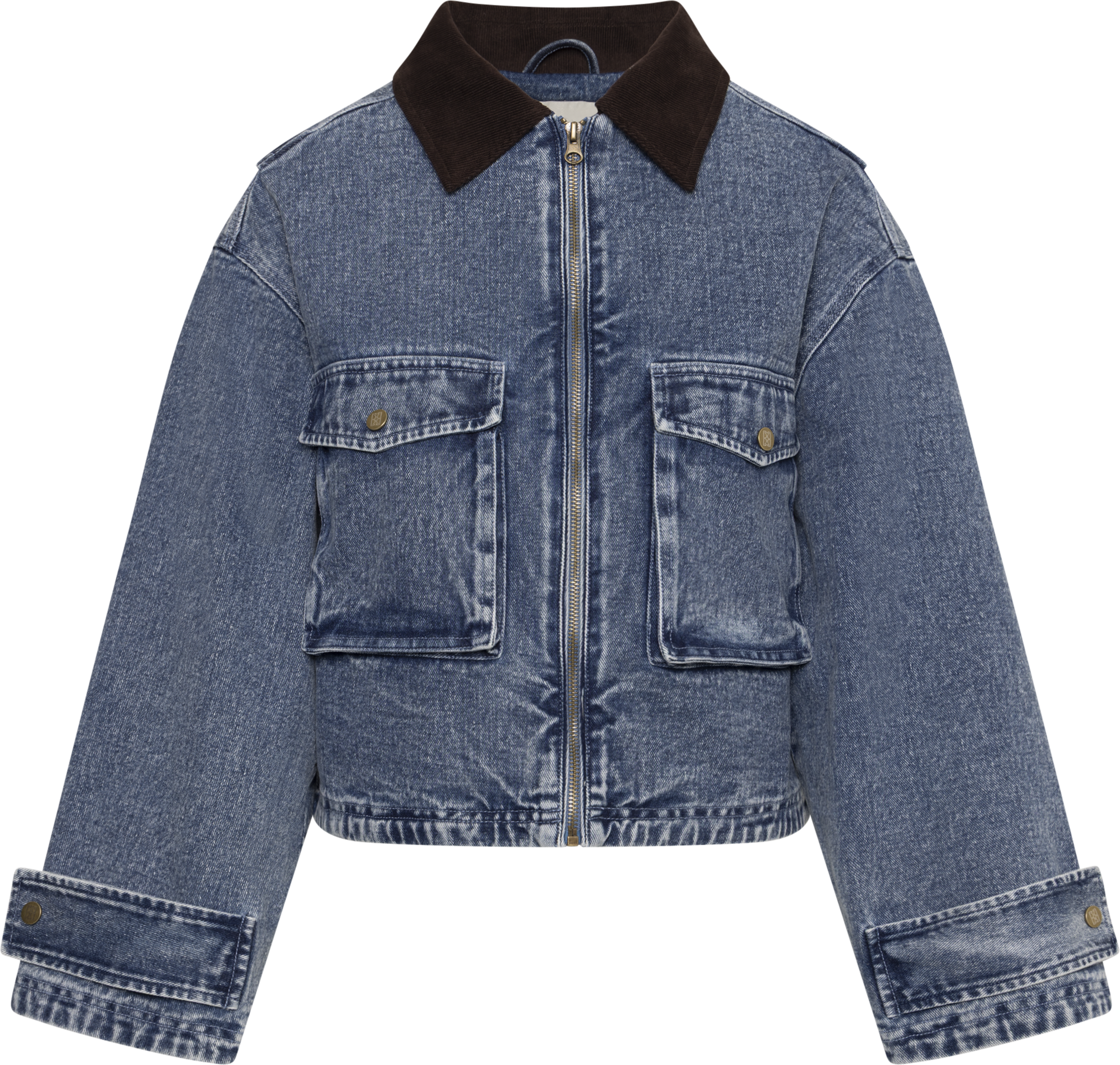 Rikke Boxy Denim Jacket - Blue