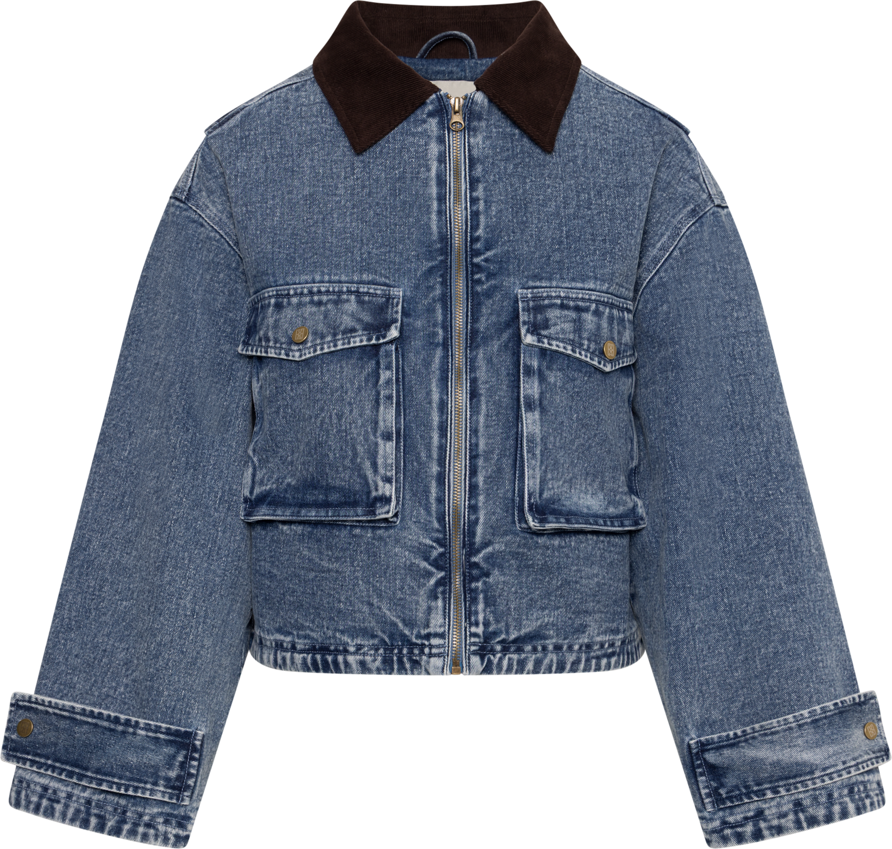 Rikke Boxy Denim Jacket - Blue