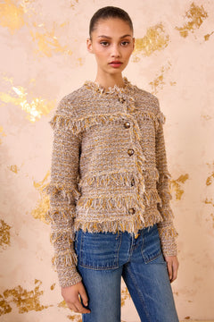 Gita Knit Tweed Jacket - Helios