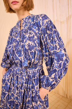 Seraphina Long Sleeve Dress - Ocean