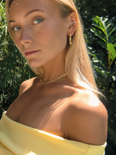 Edge Hoops - Gold