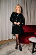 Gerda Crochet Mini Dress - Black