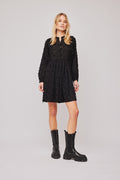 Julia Button Dress - Black