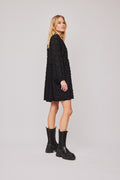 Julia Button Dress - Black