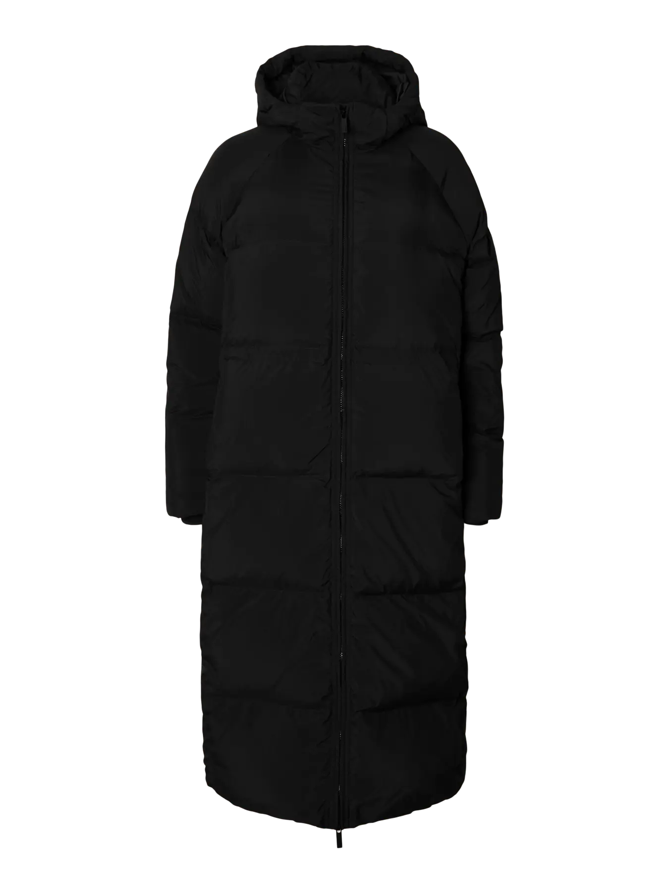 Maya Down Long Coat - Black