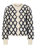 Yaszigly Ls Knit Cardigan - Birch Navy Blazer