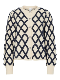 Yaszigly Ls Knit Cardigan - Birch Navy Blazer
