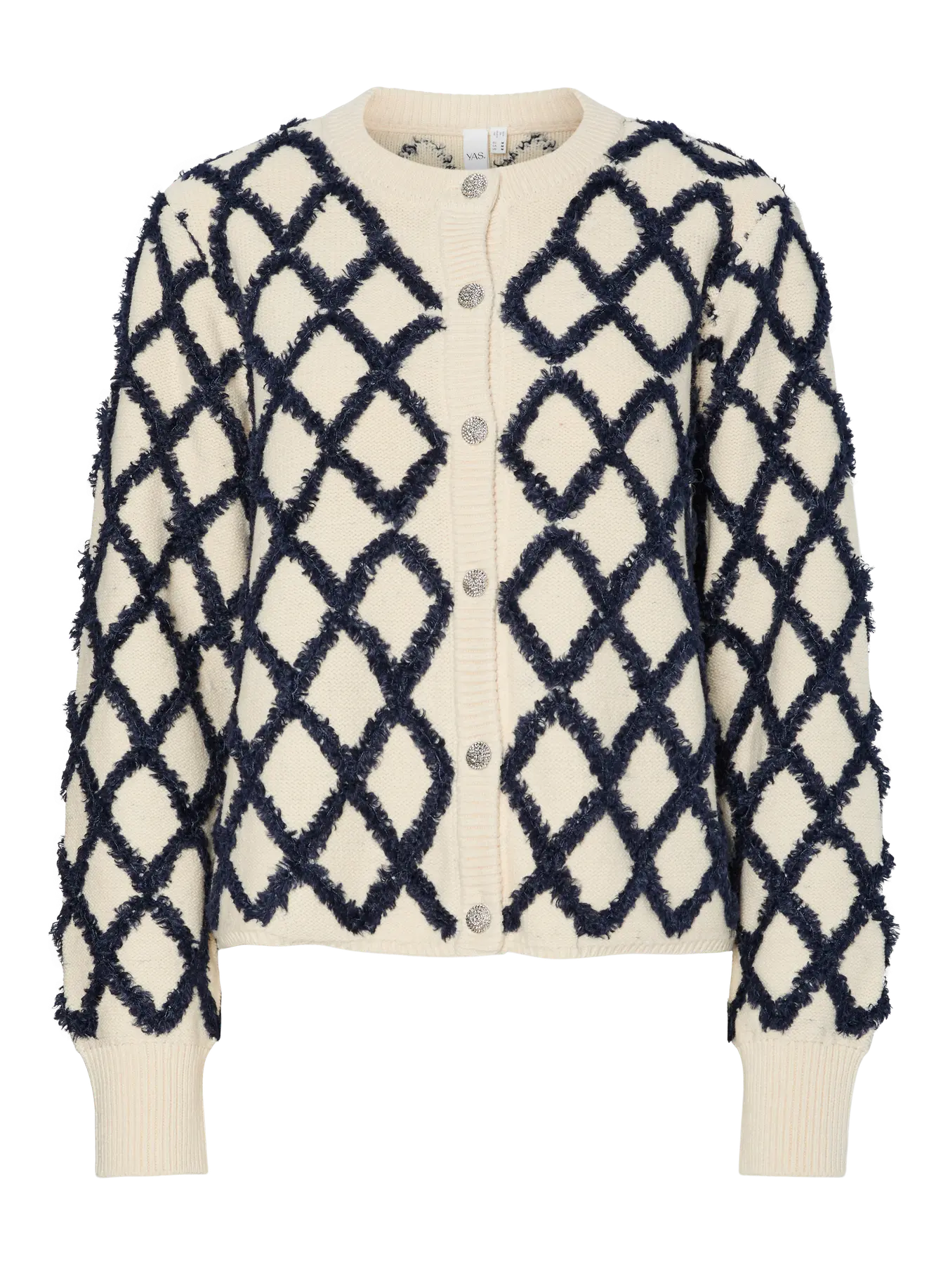 Yaszigly Ls Knit Cardigan - Birch Navy Blazer