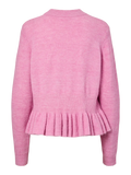 Yasemily Ls Peplum Knit Pullover S. - Moonlite Mauve