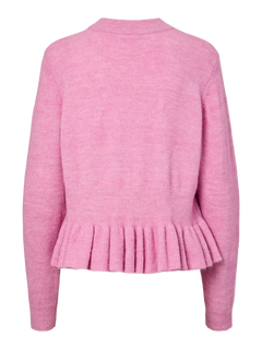 Yasemily Ls Peplum Knit Pullover S. - Moonlite Mauve