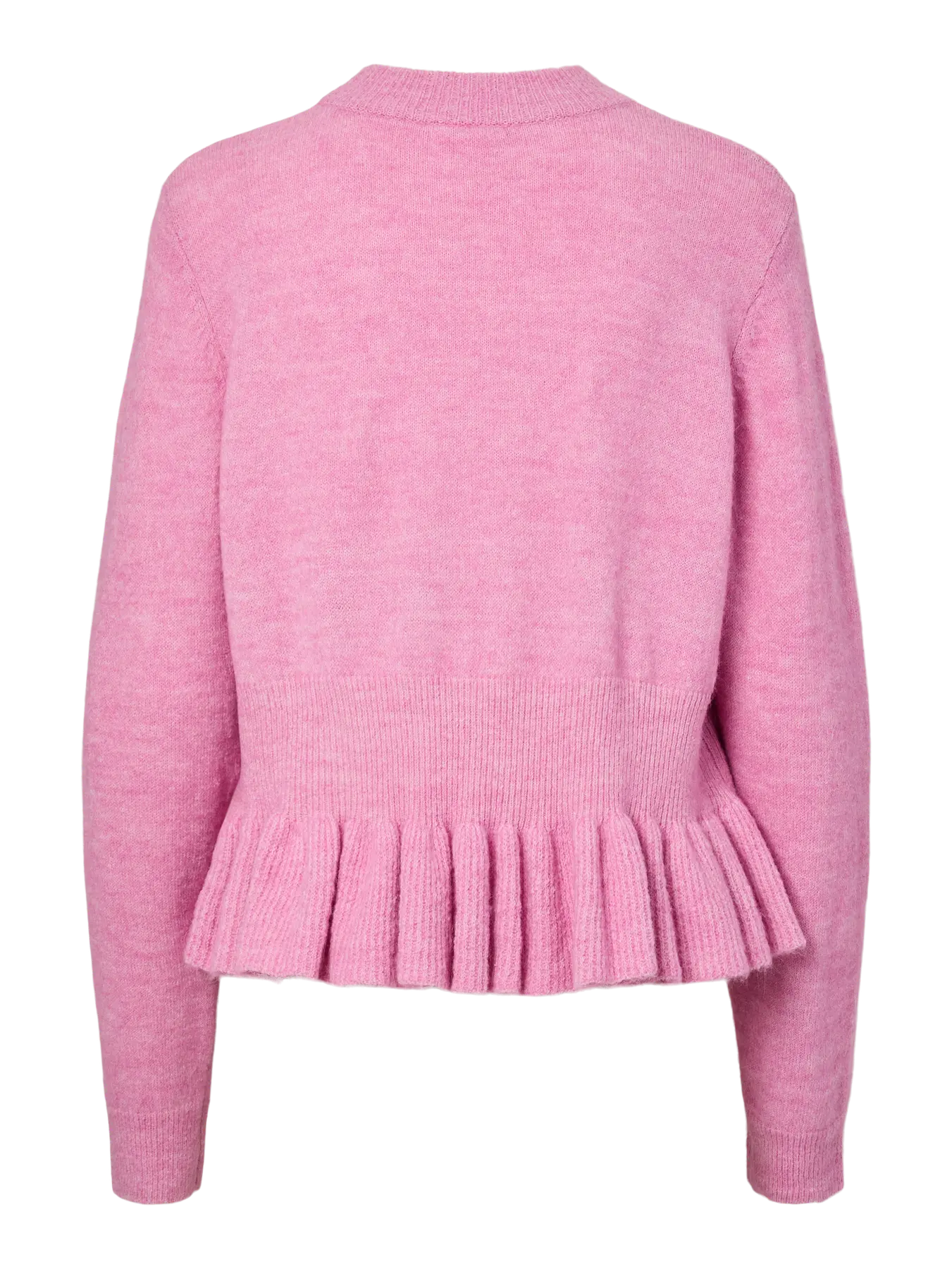 Yasemily Ls Peplum Knit Pullover S. - Moonlite Mauve