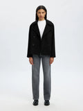 Alma Wool Blend Jacket - Black