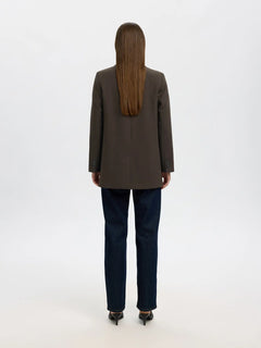 Rita Ls Relaxed Blazer - Delicioso Melange