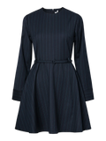 Yaspimis Ls Pinstripe Dress - Navy Blazer Pimis Pinstripe