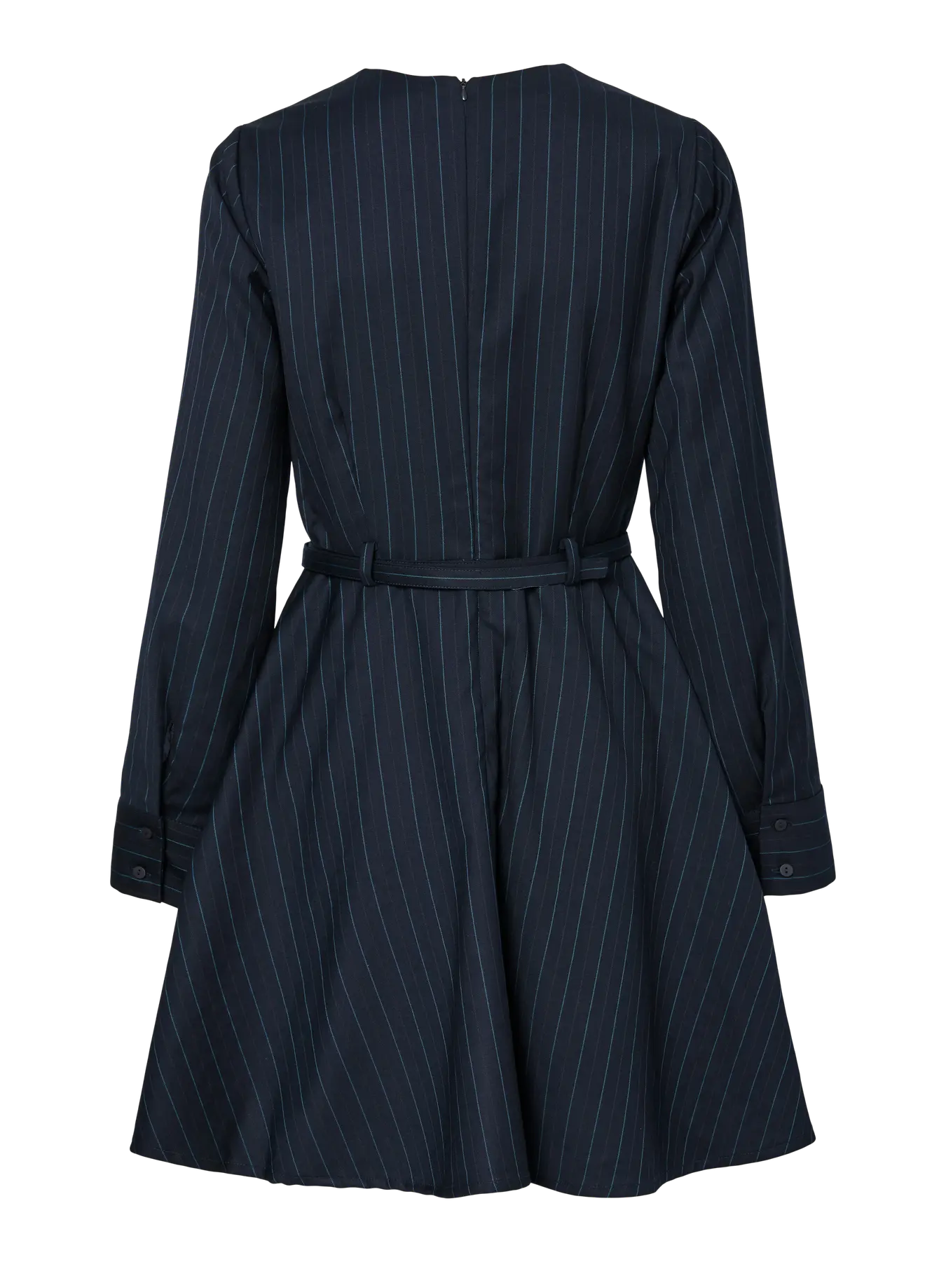 Yaspimis Ls Pinstripe Dress - Navy Blazer Pimis Pinstripe