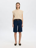 Lulu Sl Knit Vest - Birch Melange