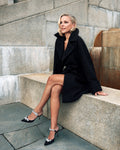 Wool Coat Mid - Black