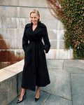 Wool Coat Long - Black