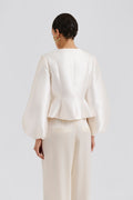 Vendela Balloon Sleeve Blouse - Ivory
