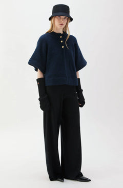 Vilanie Cardigan - Darkblue Melange