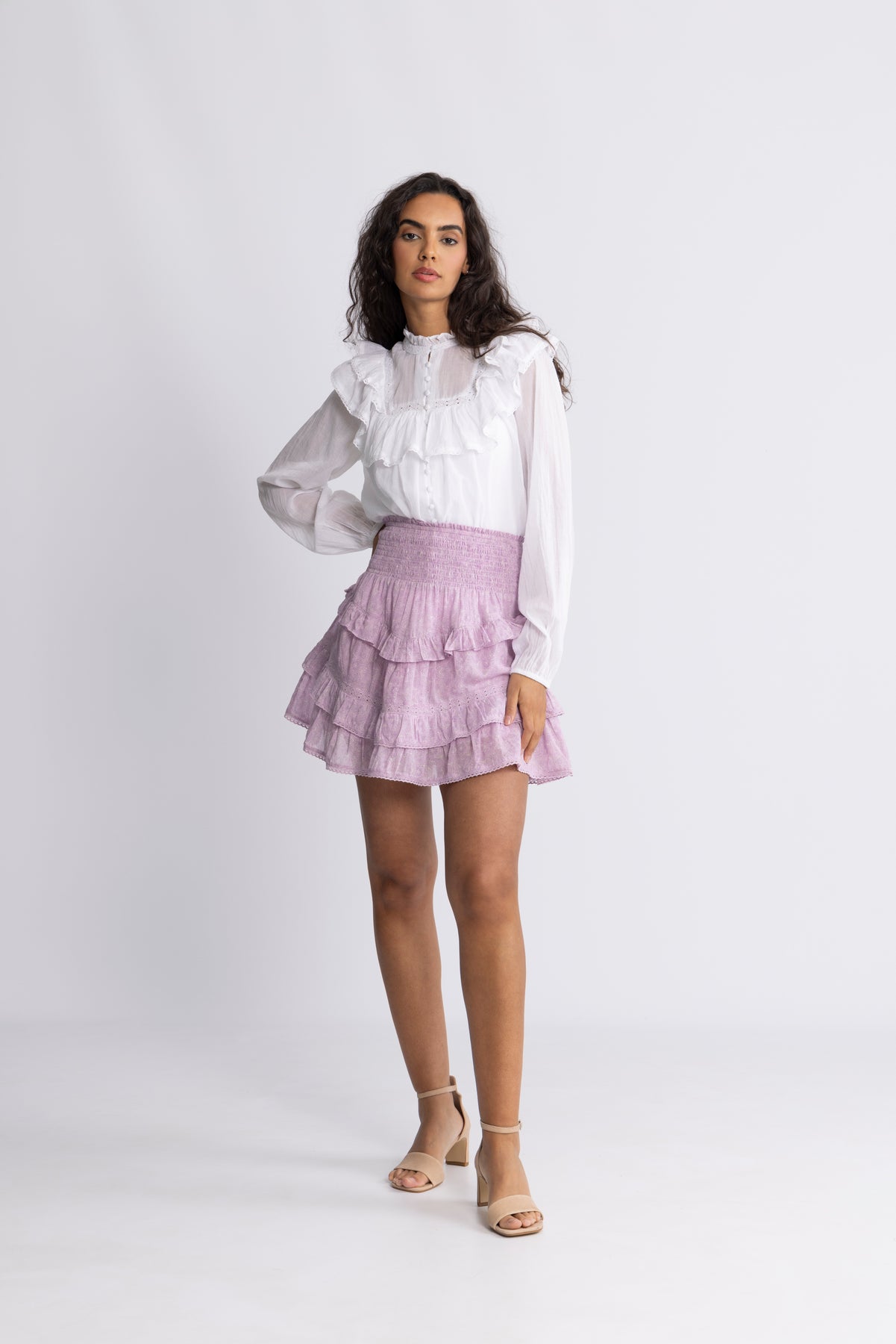 Vilde Paisley Skirt - Pink Paisley