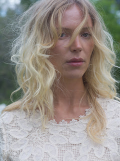 Imani Guipure Lace Mini Dress - Sand