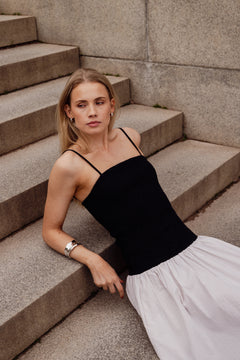 Martelli Dress - Black/Beige