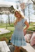 Fryd Paisley Dress - Light Blue