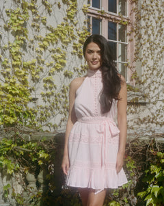 Mone Cotton Mini Dress - Light Pink