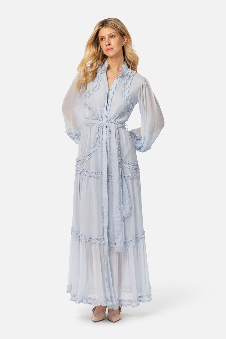 Love Lolina - Kjoler - Violetta Maxi Dress - Light Blue