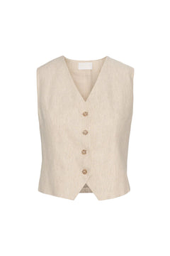 Vivienne Vest - Light Sand Melange