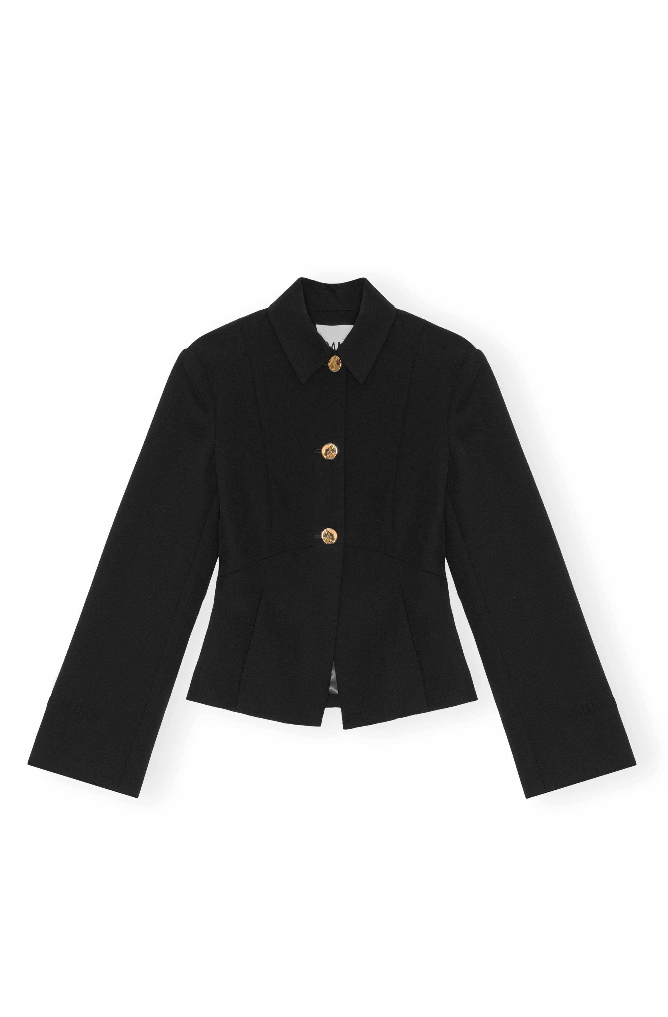 Light Twill Suiting Blazer - Black