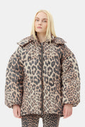 Leo Puffers Midi Jacket - Almond Milk
