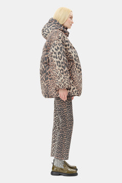 Leo Puffers Midi Jacket - Almond Milk
