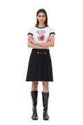 Light Twill Suiting Skirt - Black
