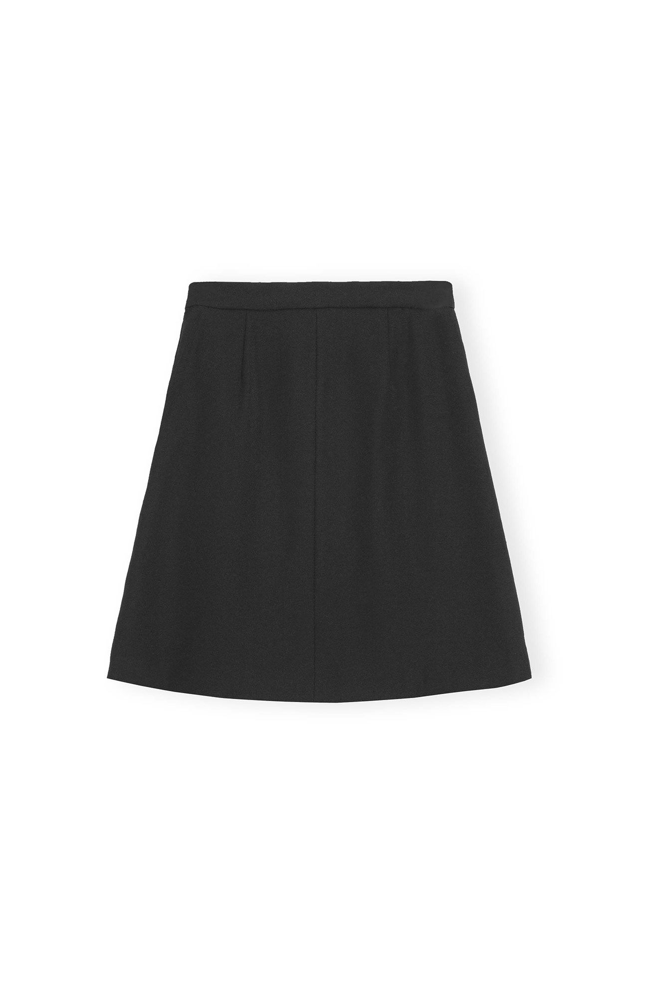 Light Twill Suiting Skirt - Black