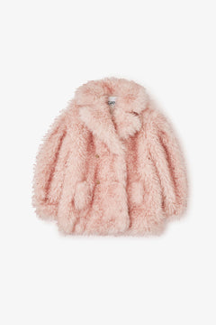 Long Pile Alternative Fur Midi Coat - Mary'S Rose