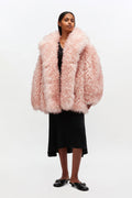 Long Pile Alternative Fur Midi Coat - Mary'S Rose