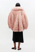 Long Pile Alternative Fur Midi Coat - Mary'S Rose