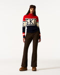 Schild Sweater - Red & Navy