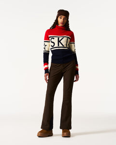Schild Sweater - Red & Navy