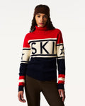 Schild Sweater - Red & Navy
