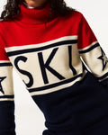 Schild Sweater - Red & Navy