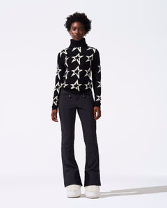 Star Dust Sweater - Black/Snow White Star