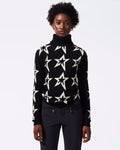 Star Dust Sweater - Black/Snow White Star