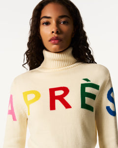 Apres Sweater II - Snow White/Rainbow