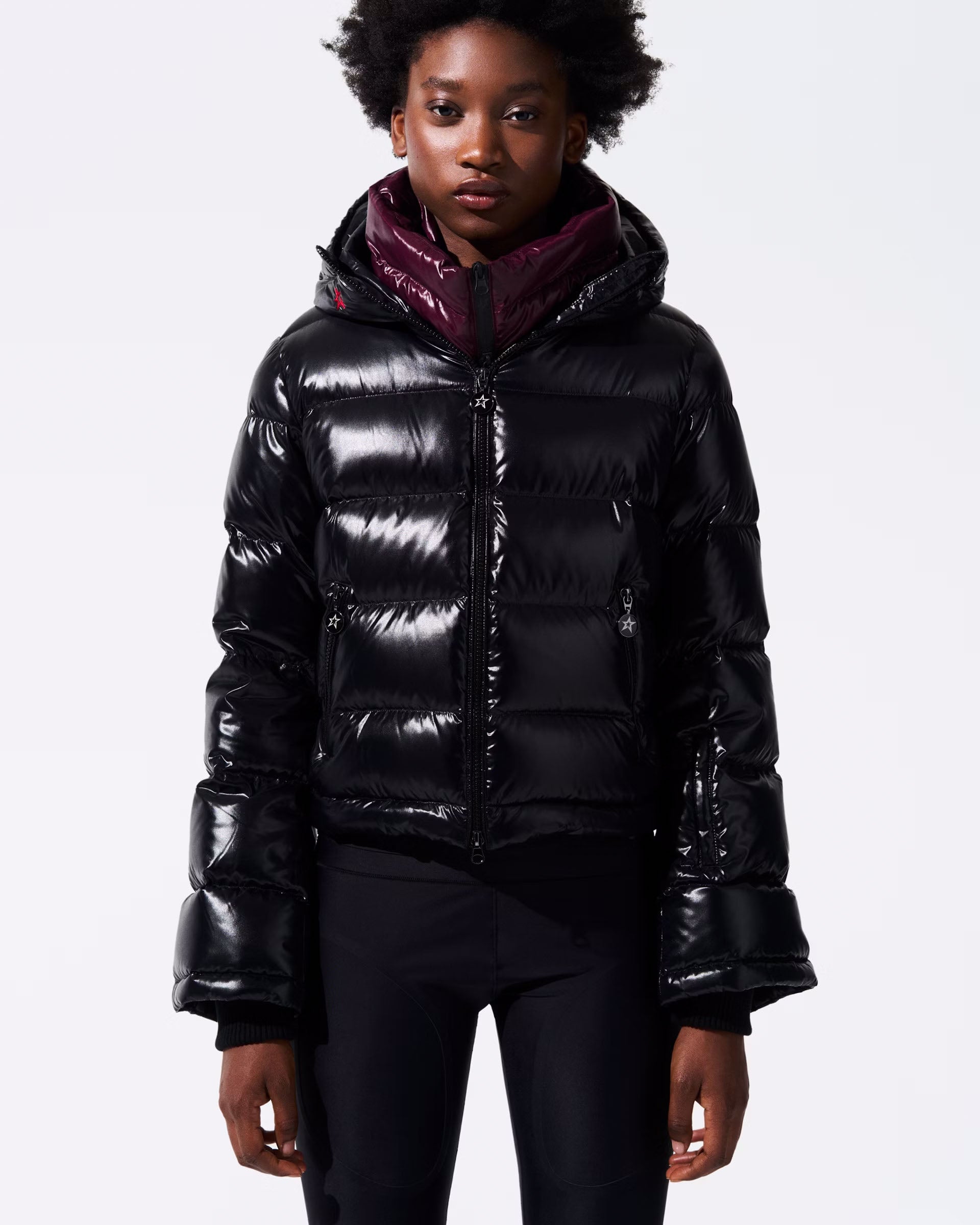 Polar Flare Ski Jacket II - Black Hi-Shine